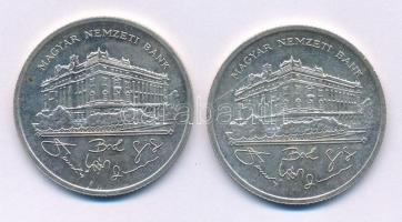 1992. 200Ft Ag "MNB" (2x) T:AU,XF patina
Adamo F13