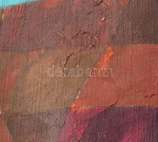 Szekeres József (1944-): Kompozíció (Mozaik szigetek, Chalkidiki). Olaj, vászon. Jelzett. Vakráma né...