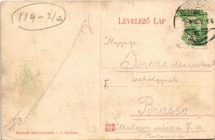 1910 Sepsiszentgyörgy, Sfantu Gheorghe; Szabadság tér, M. Kir. Állami Polgári Leányiskola, Városháza...