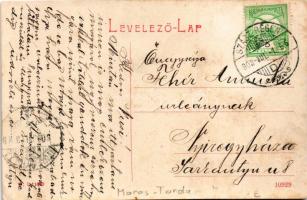 1908 Szászrégen, Reghin; Maros folyó. W.L. 1639. / Fluss Maros / Mures riverside (EK)