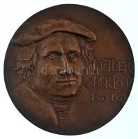 Szentirmai Zoltán (1941-) 1978. "Luther Márton születésének 500. évfordulója" kétoldalas, öntött bronz emlékérem (117mm) T:AU