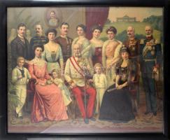 cca 1914-1916 Habsburg császári és király család, rajta I. Ferenc József, Károly főherceg, trónörökö...