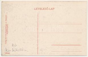 Báznafürdő, Bad Baassen, Baile Bazna; fürdő, montázs emberekkel. Fritz Guggenberger kiadása / spa, m...