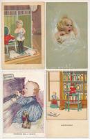 12 db RÉGI képeslap: főleg gyerekek / 12 pre-1945 motive postcards: mainly children