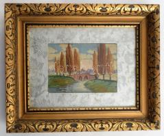 Blondel képkeret, üvegezett, 32x28 cm