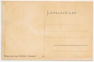 Szászsebes, Mühlbach, Sebesul Sasesc, Sebes; Lovas kaszárnya, laktanya. Anna Gross kiadása / Kavalle...