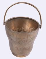 Ezüstözött angol jégtartó, m: 21 cm