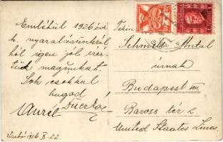 1926 Ipolyvarbó, Ipoly-Varbó, Nógrád-Varbó, Vrbovka; Szabó kastély, kúria, udvar / castle, court, ph...