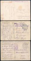 1914-1916 2 db tábori posta képeslap + 1 cenzúrás képeslap Németországból