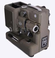 EUMIG P8 Imperial filmvetítő, leírással, tartójában.