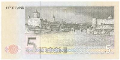Észtország 1991. 5K T:UNC
Estonia 1991. 5 Krooni C:UNC
Krause P#76