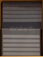 114 db közepes stecklap, javarészt 5 soros, dobozban