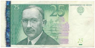 Észtország 2002. 25K T:F szép papír Estonia 2002. 25 Krooni C:F fine paper Krause P#84