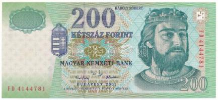2001. 200Ft "FD 4144781" T:UNC