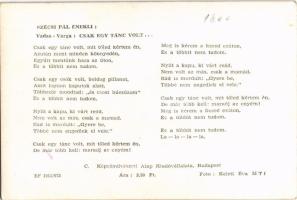 Szécsi Pál: Csak egy tánc volt...Képzőművészeti Alap (non PC)