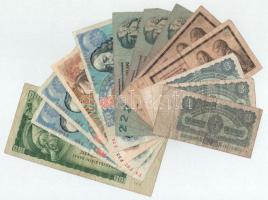 Csehszlovákia 1960-1988. 3K-100K (13db) T:F,VG Czechoslovakia 1960-1988. 3 Koruny - 100 Korún (13pcs) C:F,VG