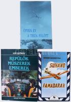 3 db repüléssel kapcsolatos könyv: Simóné Avarosy Éva: Suhanó famadarak. A vitorlázórepülés első fél...
