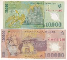 Románia 2000. 10.000L + 2001. 100.000L T:F
Romania 2000. 10.000 Lei + 2001. 100.000 Lei C:F