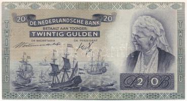 Hollandia 1941. 20G T:F Netherlands 1941. 20 Gulden C:F Krause P#54