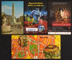 Több mint 800 db modern reklámlap + 180-200 db magyar és külföldi városképes lap karton dobozban