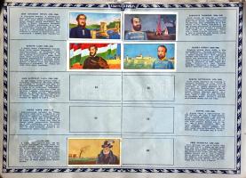 Képes magyar történelem, irodalom és művészet. A Szent István Cikóriagyár hazafias matricagyűjtő füz...