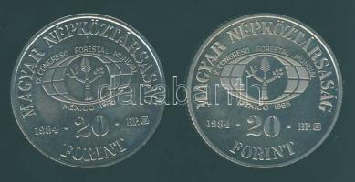1984. 20Ft (2x) "FAO-Védd az erdőt" T:BU+PP!