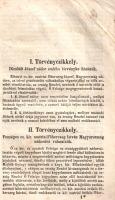 1847/8-ik évi Országgyűlési törvénycikkek. Nyomatott minister-elnöki rendeletnél fogva a k. királyi ...