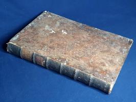 Liguori, Alfonso [Maria de]: Theologia Moralis illustrissimi ac reverendissimi Alphonsi de Ligorio [...] Adjuncta in calce perutili Instructione ad praxim confessariorum. Una cum illustrissimi ac reverendissimi Joannis Dominici [...] Epitome Doctrinae Moralis, et Canonicae ex operibus Benedicti XIV. Editio octava absolutissima, Tomus I-III. [Teljes.] Bassano-Venezia, 1778-1779. Apud Remondini. XLVIII + 276 p.; XVI + 276 p.; 204 p.; XXXVI p. Folio. Liguori Szent Alfonz (1696-1787) olasz ügyvéd, teológus, püspök, rendalapító; a katolikus erkölcsteológia meghatározó szerzője. Az ügyvédből lett kánonjogi professzor hitszónokként működött, népszolgálatában a barokkos fogalmazás kerülésére, egyszerű nyelvhasználatra törekedett. Erkölcsteológiai kézikönyve a felvilágosodás szellemének kihívásával küzdő gyóntató papok erkölcstani ismereteinek rendszerezésére szolgált, melyet a szerző elégtelennek talált. A három részből álló műhöz szervesen kapcsolódik a címlapon is említett függelék, melyben XIV. Benedek pápa kánonjogi értekezése található, Giovanni Dominico Mansi luccai érsek szerkesztésében. A mű első kiadása 1763-ban jelent meg. Valamennyi kötet és a függelék önálló, illusztrált címlappal, újrakezdődő oldalszámozás szerint. Kéthasábos szövegoldalakkal, néhány fametszetű könyvdísszel. A függelék lapszélein kisebb foltosság, két levelének fűzése meglazult. Hat bordára fűzött, vaknyomásos korabeli bőrkötésben, vörös festésű lapszélekkel, a gerincnél kissé sérült, enyhén hiányos kötéstábláin foltosság. Jó példány.