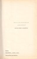 Étlapíráshoz szolgáló magyar-német szakszótár. Kézirat gyanánt. Összeállította Zalán Lipót. [Budapes...
