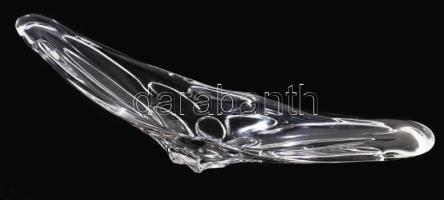 Hatalmas cseh asztalközép kínáló, talpán minimális kopással, 73x16 cm /// KIZÁRÓLAG SZEMÉLYES ÁTVÉTEL, NEM POSTÁZZUK! / ONLY PERSONAL COLLECTION AT OUR OFFICE!