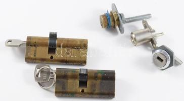 2 darab Elzett zárbetét + 3 darab zárcilinder