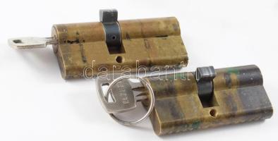 2 darab Elzett zárbetét + 3 darab zárcilinder