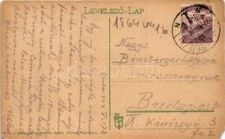 1922 Gyula, Kossuth Lajos tér, Schillinger Lipót üzlete. Dobay János kiadása (EM)