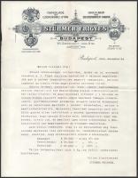 cca 1920 Stühmer Frigyes csokoládégyár 5 db reklám nyomtatvány, fejléces levélpapír, stb