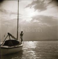 Életképek, tájak utazások, vegyes fotónegatív tétel negatívtartó tasakokban