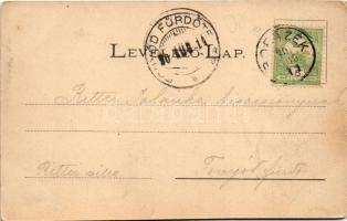 1905 Borszék, Borsec; Medve-barlang, Bogdánffy István kiadása / cave (EK)