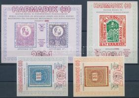 2004 3. Magyar bélyeg- és postatörténeti világtalálkozó 4 darabos emlékív garnitúra