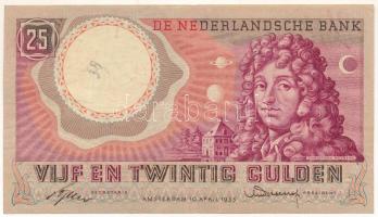 Hollandia 1955. 25G "2 OD 088671" T:F ceruzás firka, egyébként szép papír Netherlands 1955. 25 Gulden "2 OD 088671" C:F pencil sketch, but fine paper Krause P#87