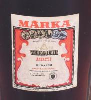 cca 1980 Márka Vermouth, hármas üveg palackban, kb 0,7 l, bontatlan