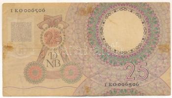 Hollandia 1955. 25G "1 KO 006506" T:F folt
Netherlands 1955. 25 Gulden "1 KO 006506&...