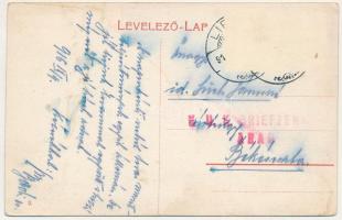 1916 Lippa, Lipova; Fő utca, Török ház, Joanovits Demeter üzlete / main street, shops (r)