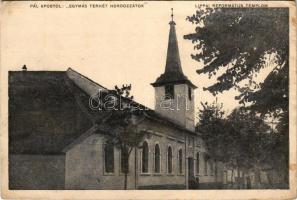 Lippa, Lipova; református templom, Pál apostol: Egymás terhét hozdozzátko. H. Bloch / Calvinist church (EB)