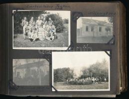 Fotóalbum katonai őrnaszád, cserkész fotókkal: Jamboree, "csakzó" csapat, jutasi tábor, os...