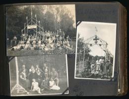 Fotóalbum katonai őrnaszád, cserkész fotókkal: Jamboree, "csakzó" csapat, jutasi tábor, os...