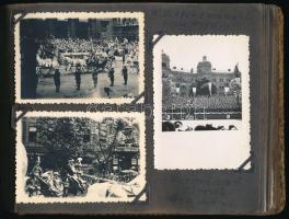 Fotóalbum katonai őrnaszád, cserkész fotókkal: Jamboree, "csakzó" csapat, jutasi tábor, os...