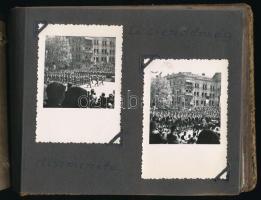 Fotóalbum katonai őrnaszád, cserkész fotókkal: Jamboree, "csakzó" csapat, jutasi tábor, os...