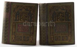 Hedin, Sven: A rejtelmes India felé. - - utazásai Perzsia sivatagjain keresztül. Ford. és bevezetéssel ellátta: Zigány Árpád. I-II. köt. Bp., [1914], Magyar Kereskedelmi Közlöny, 1 (címkép) t.+ 568+(8) p.; 554+(6) p.+ 3 (színes) t. Szövegközti és egészoldalas képekkel gazdagon illusztrálva. Kiadói aranyozott, festett egészvászon-kötés, az I. kötet kissé sérült gerinccel, nagyrészt jó állapotban.