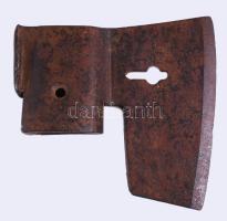 Antik jelzett fejszefej, 13x14 cm