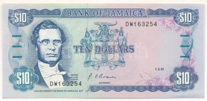 Jamaika 1991. 10$ T:UNC Jamaica 1991. 10 Dollars C:UNC Krause P#71