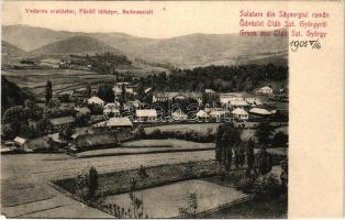 1905 Oláhszentgyörgy, Sangeorgiul Roman, Sangeorz-Bai; Fürdő látképe / Vederea scaldelor / Badeanstalt / spa (EK)